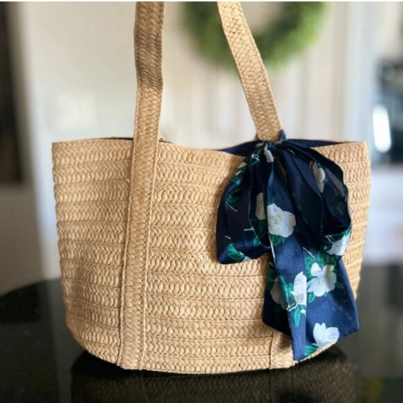 DRAPER JAMES Woven Straw Tote Bag - Picture 10 of 10